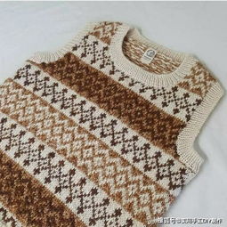 針織作品 秋冬用棕色毛線,織出來的作品非常好看,織女們學(xué)習(xí)